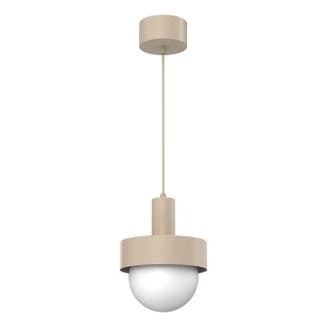 Závesný luster na lanku CANAN 1xE27/15W/230V pr. 20 cm béžová