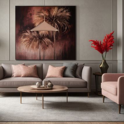 Závesný luster na lanku CAPITAL 1xGX53/15W/230V, priemer 60 cm, ružovo-zlatý