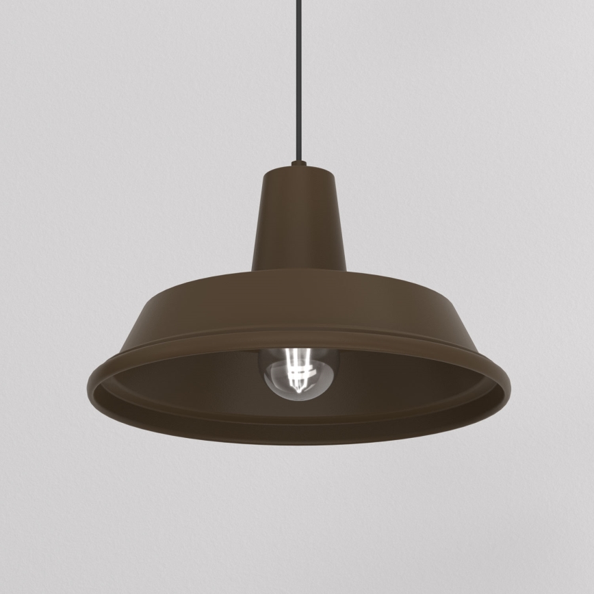 Závesný luster na lanku CLASS 1xE27/15W/230V hnedý