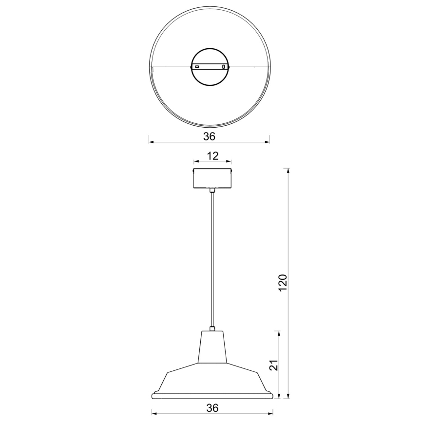 Závesný luster na lanku CLASS 1xE27/15W/230V hnedý