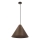 Závesný luster na lanku CONO 1xE27/40W/230V mahagónová dyha