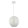 Závesný luster na lanku DANA 1xE27/15W/230V, priemer 25 cm, biely