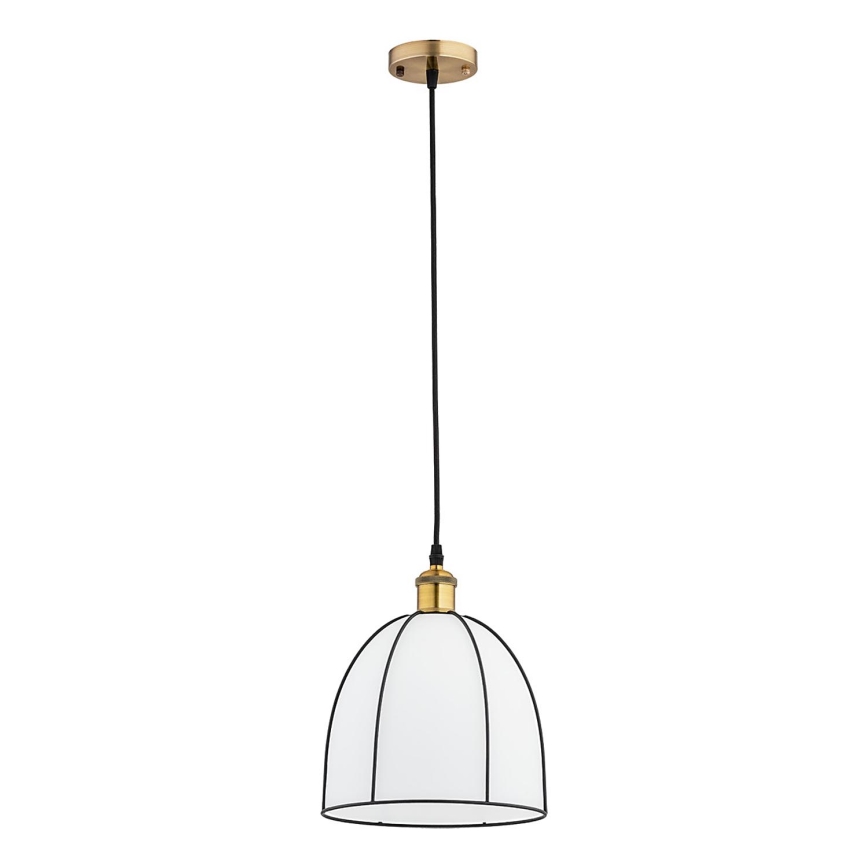 Závesný luster na lanku DAVE 1xE27/15W/230V zlatá/čierna