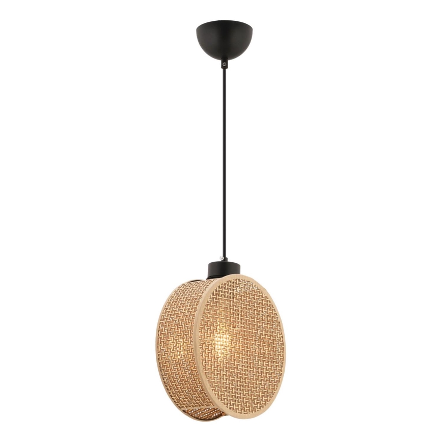 Závesný luster na lanku DRUM 1xE27/60W/230V hnedý