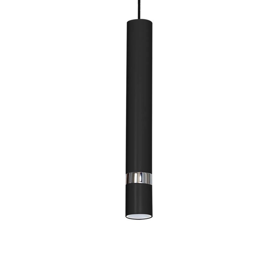 Závesný luster na lanku JOKER 1xGU10/25W/230V čierny/lesklý chróm