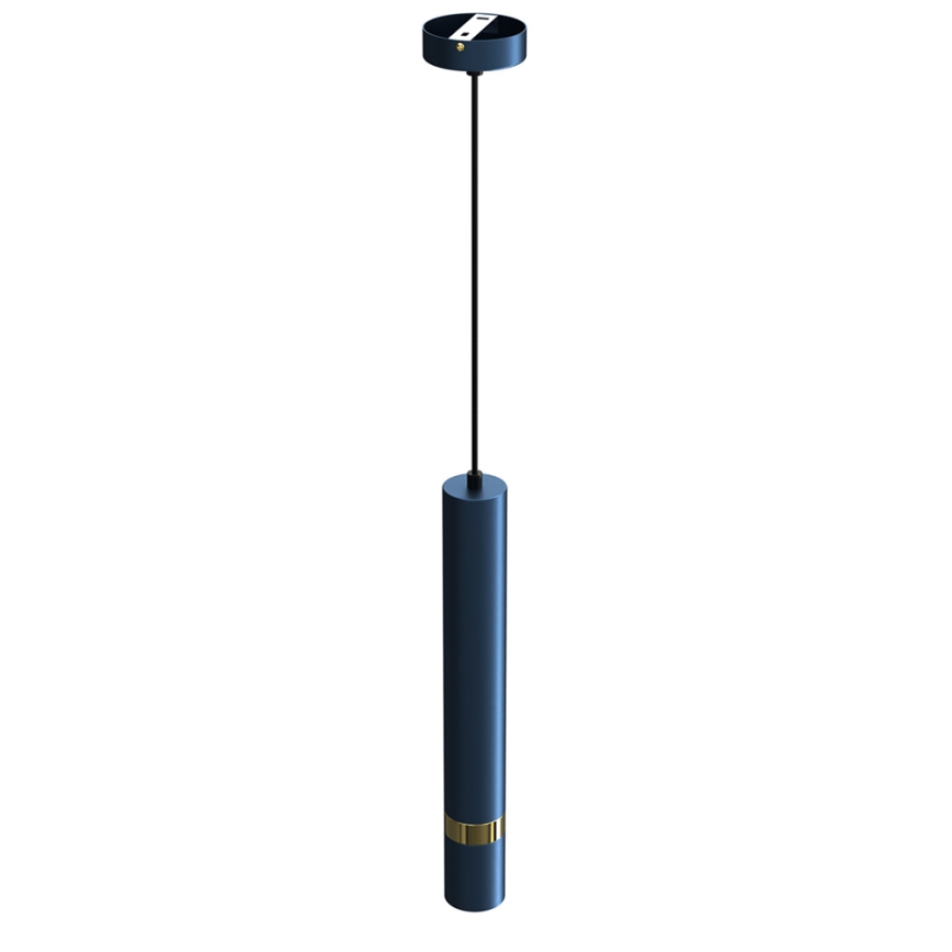 Závesný luster na lanku JOKER 1xGU10/25W/230V modrá/zlatá