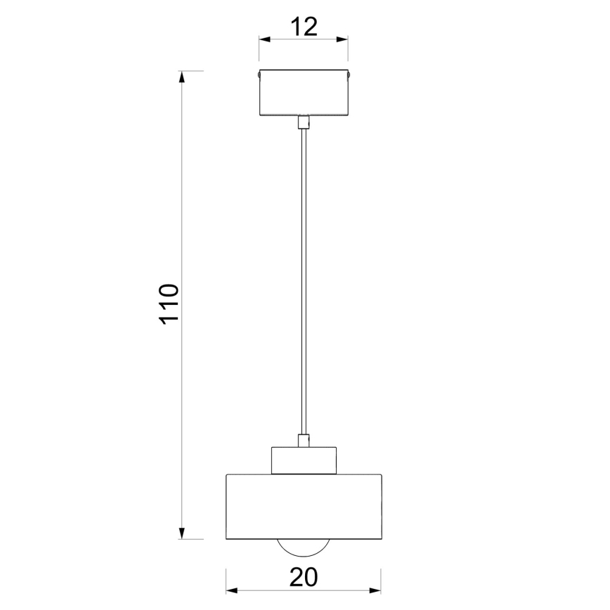 Závesný luster na lanku MARTI 1xE27/15W/230V bordó/zlatá