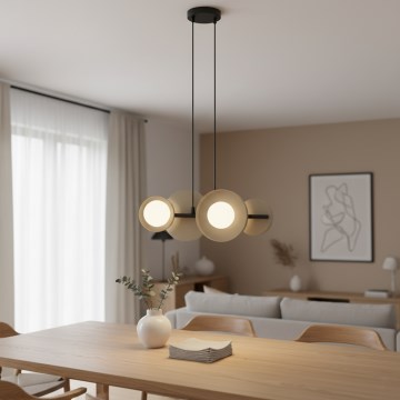 Závesný luster na lanku MODEL 4xG9/8W/230V béžový