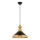 Závesný luster na lanku MONZA 1xE27/40W/230V, priemer 30 cm, čierna/zlatá