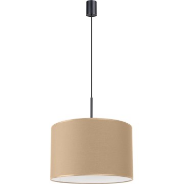 Závesný luster na lanku NEVIA 1xE27/15W/230V Ø 40 cm taupe