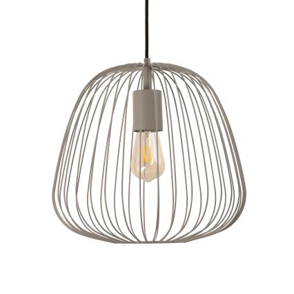 Závesný luster na lanku OVELLA 1xE27/15W/230V pr. 36 cm béžový