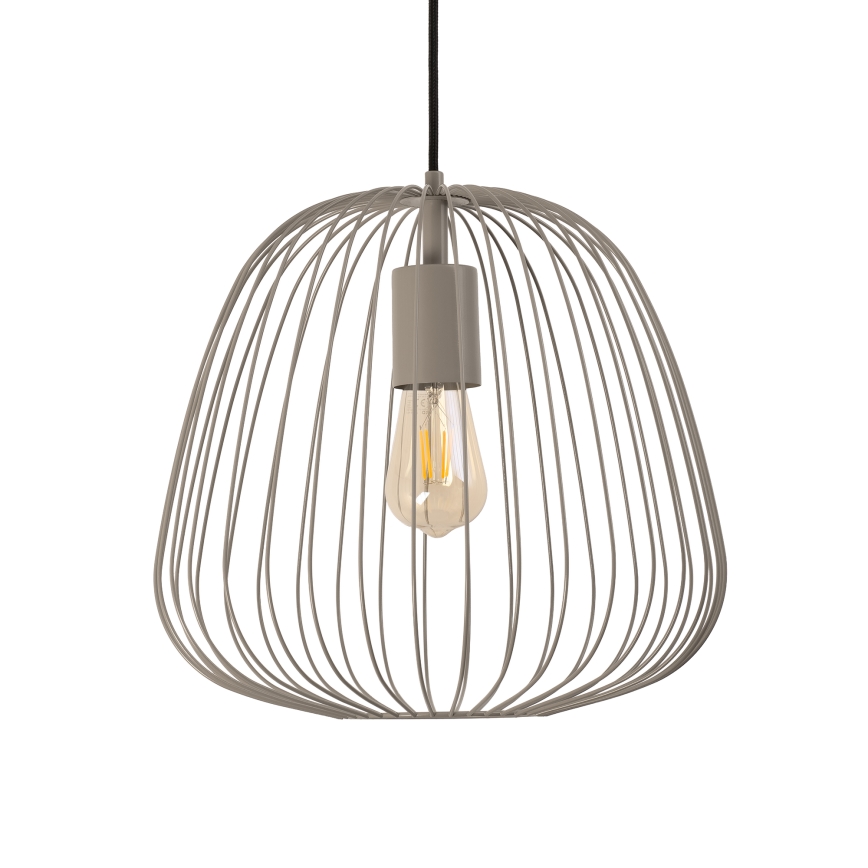 Závesný luster na lanku OVELLA 1xE27/15W/230V pr. 36 cm béžový