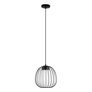 Závesný luster na lanku OVELLA 1xGX53/10W/230V priemer 25 cm čierny