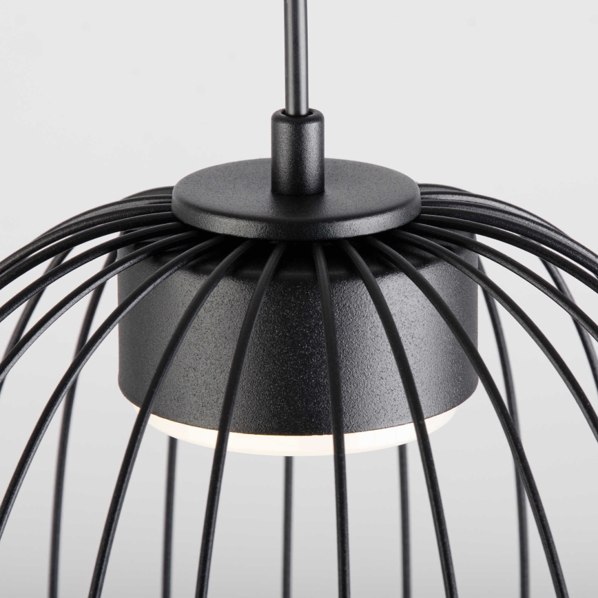 Závesný luster na lanku OVELLA 1xGX53/10W/230V priemer 25 cm čierny