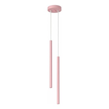 Závesný luster na lanku PASTELO, 2xG9/8W/230V, ružový