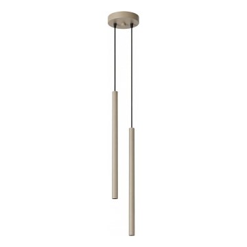 Závesný luster na lanku PASTELO 2xG9/8W/230V taupe