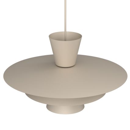 Závesný luster na lanku PLATO 1xE27/15W/230V béžový