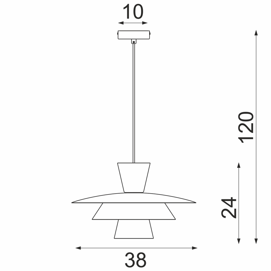 Závesný luster na lanku PLATO 1xE27/15W/230V béžový