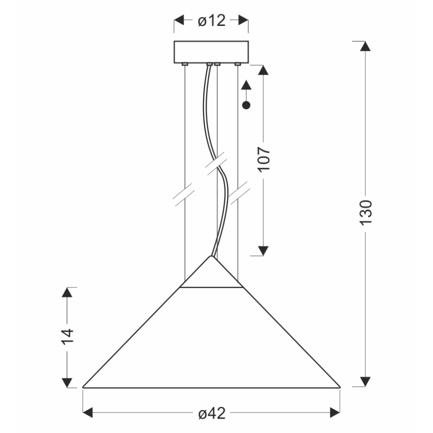 Závesný luster na lanku PRESTO 1xGX53/10W/230V pr. 42 cm zlatá/dymová šedá