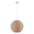Závesný luster na lanku SENSAI 1xE27/20W/230V, priemer 40 cm, béžový