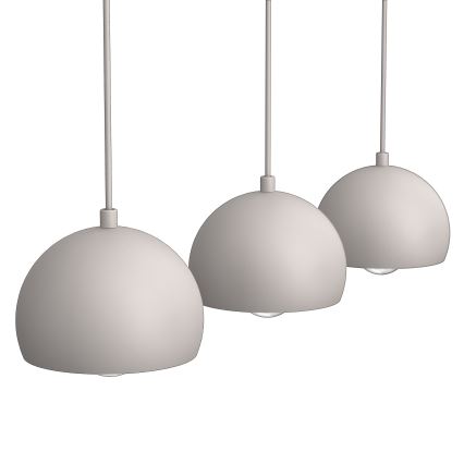 Závesný luster na lanku SOOL 3xE27/15W/230V krémový