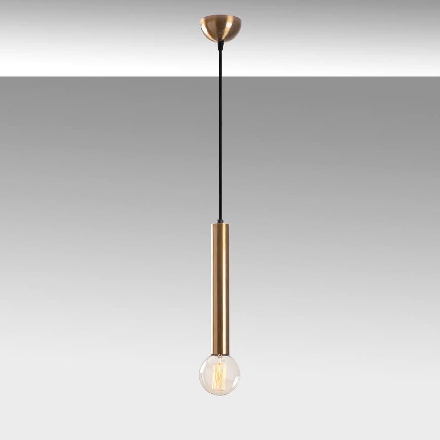 Závesný luster na lanku TEMPO 1xE27/40W/230V zlatý