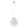 Závesný luster na lanku TOYA 1xE27/60W/230V priemer 30 cm biela/zlatá
