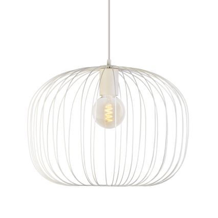 Závesný luster OVELLA 1xE27/15W/230V, priemer 46 cm, krémový