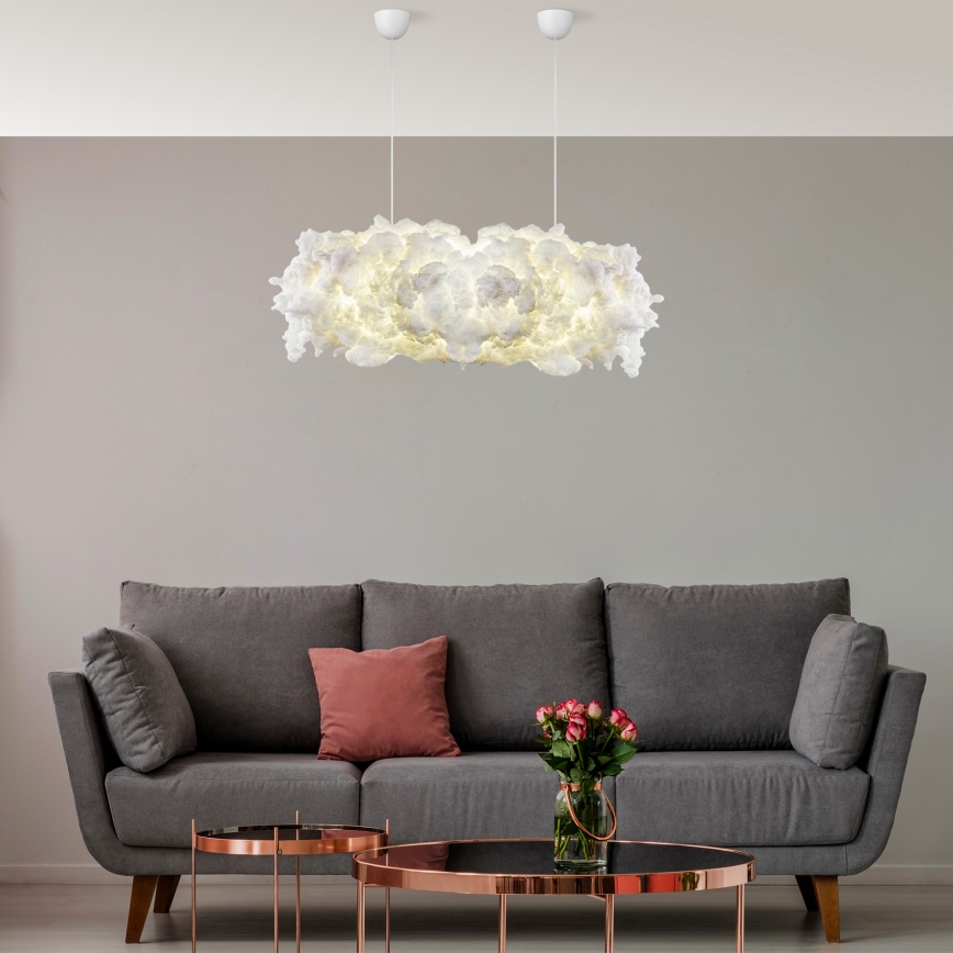 Závesný luster SERENE 2xE27/40W/230V biely