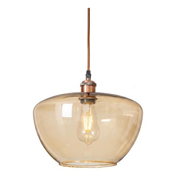 Závesný luster SEVENTIES E27/60W/230V dymový/hnedý