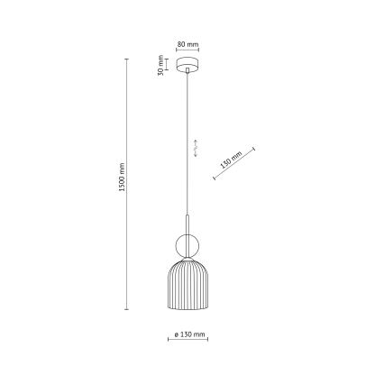 Závesný luster SOPHIA 1xE14/10W/230V čierna/dymovo-béžová