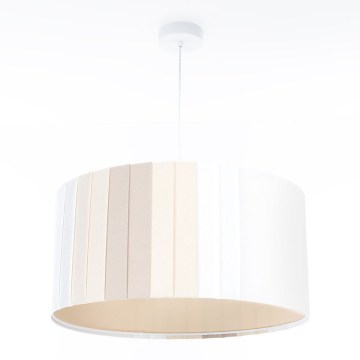 Závesný luster STRIPES 1×E27/60W/230V, Ø 60 cm, krémový