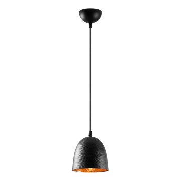 Závesný luster TATTOO 1xE27/40W/230V priemer 16 cm čierna