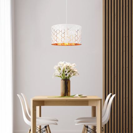Závesný luster ULLE 1xE27/15W/230V biela