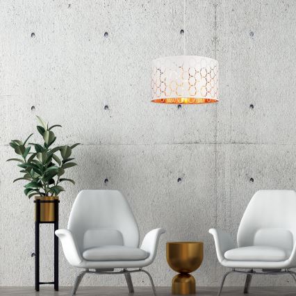 Závesný luster ULLE 1xE27/15W/230V biela