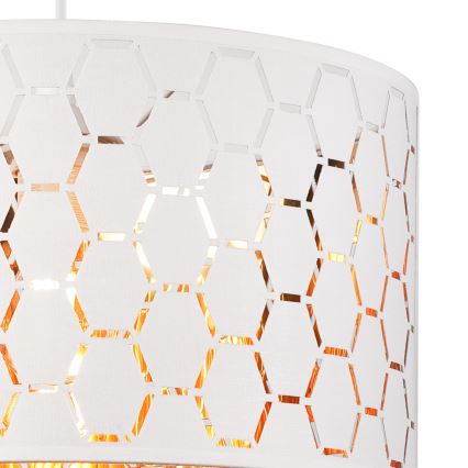 Závesný luster ULLE 1xE27/15W/230V biela