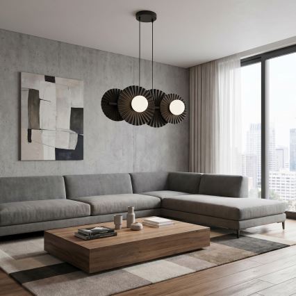Závesný luster UMBRA 4xG9/8W/230V čierny