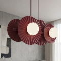 Závesný luster UMBRA na lanku 4xG9/8W/230V, červený