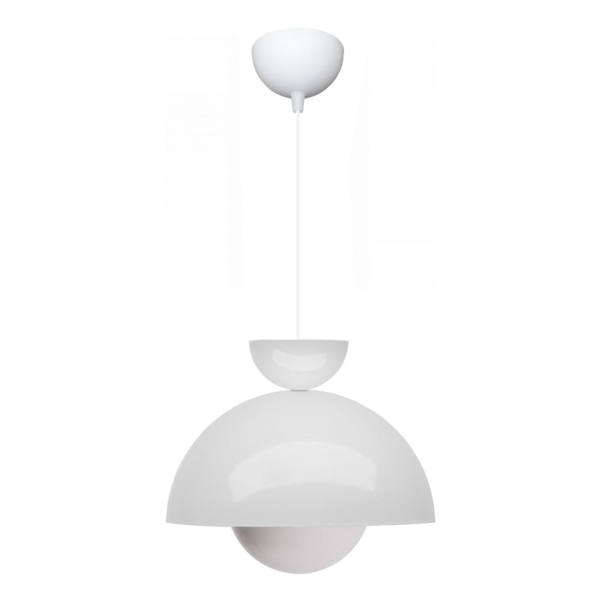 Závěsný lustr SALVA 1xE27/15W/230V bílá