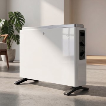 ZEVENTI - Elektrický priamotop/konvektor 800/1200/2000W/230V biela