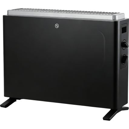 ZEVENTI - Elektrický priamotop/konvektor 800/1200/2000W/230V čierna