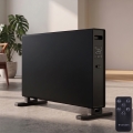 ZEVENTI - Elektrický priamotop/konvektor s LCD displejom 1250/2000W/230V čierna + diaľkové ovládanie