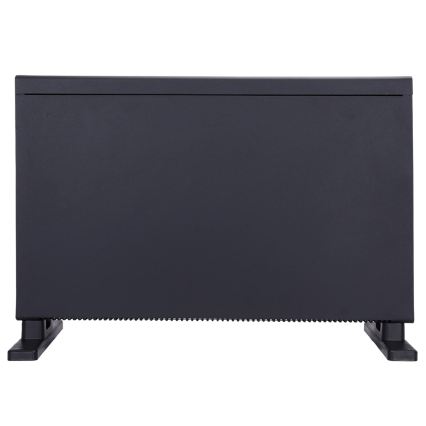 ZEVENTI - Elektrický priamotop/konvektor s LCD displejom 1250/2000W/230V čierna + diaľkové ovládanie
