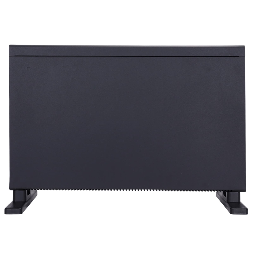 ZEVENTI - Elektrický priamotop/konvektor s LCD displejom 1250/2000W/230V čierna + diaľkové ovládanie