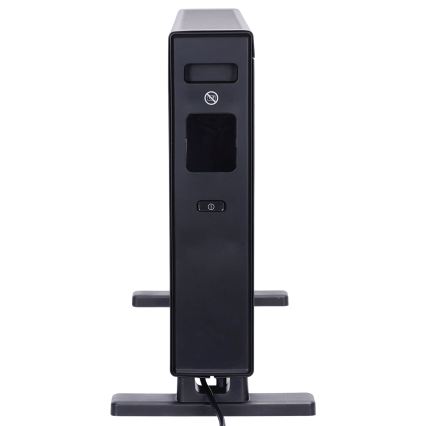 ZEVENTI - Elektrický priamotop/konvektor s LCD displejom 1250/2000W/230V čierna + diaľkové ovládanie