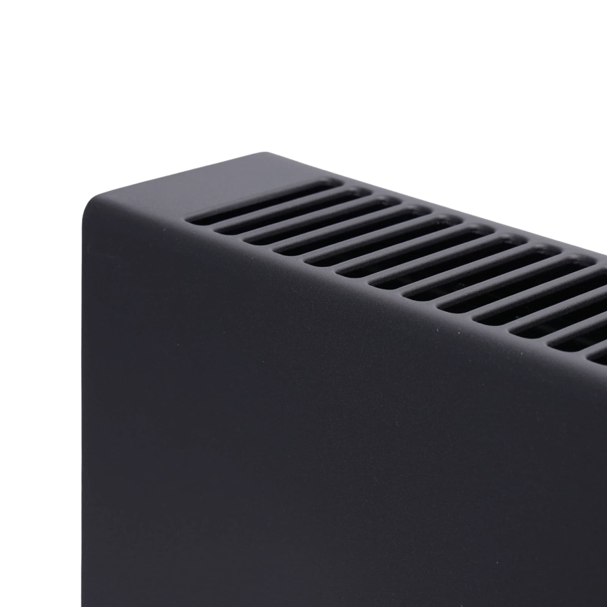 ZEVENTI - Elektrický priamotop/konvektor s LCD displejom 1250/2000W/230V čierna + diaľkové ovládanie