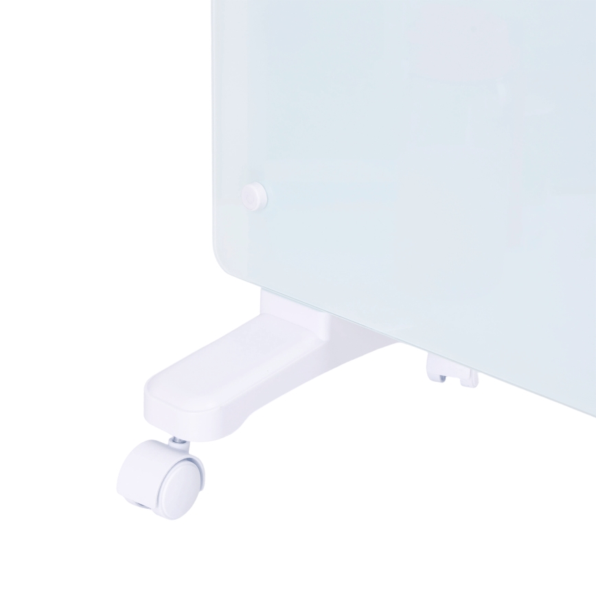 ZEVENTI - Inteligentný nástenný elektrický priamy ohrievač/konvektor s LCD displejom 1000/2000W/230V Wi-Fi biela