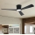 ZEVENTI - LED stmievateľný stropný ventilátor AUREX LED/24W/230V 3000/4000/6000K Wi-Fi Tuya čierna + diaľkové ovládanie