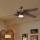 ZEVENTI - LED Stmievateľný stropný ventilátor LUCCA LED/18W/230V 3000-6000K Wi-Fi Tuya hnedá + diaľkové ovládanie