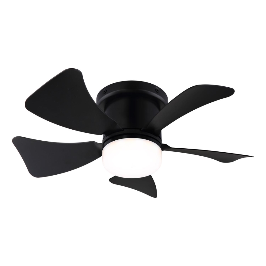 ZEVENTI - LED Stmievateľný stropný ventilátor MUNDAKA LED/10W/230V 3000-6500K čierna + diaľkové ovládanie